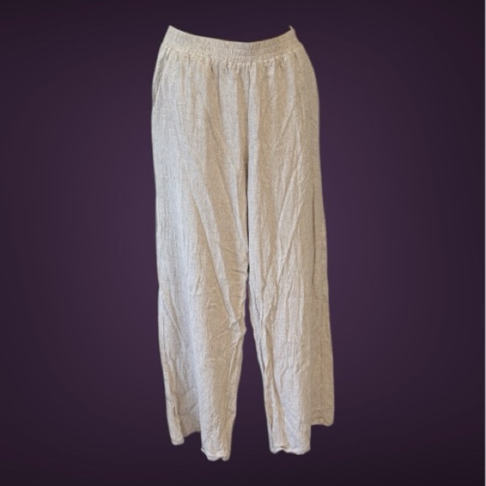 SHEIN Cream Wide Leg Pants